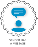 Sender has a message